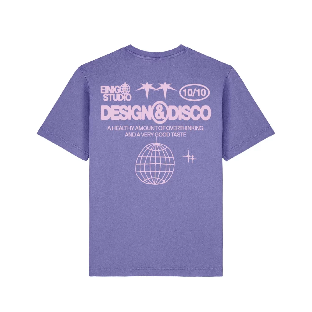 Design & Disco T-Shirt Lila (Vorbestellung)