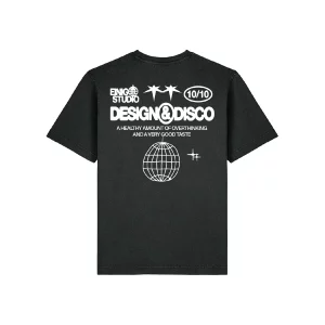 Design & Disco T-Shirt Schwarz (Vorbestellung)